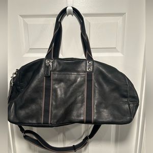 Coach leather duffel bag